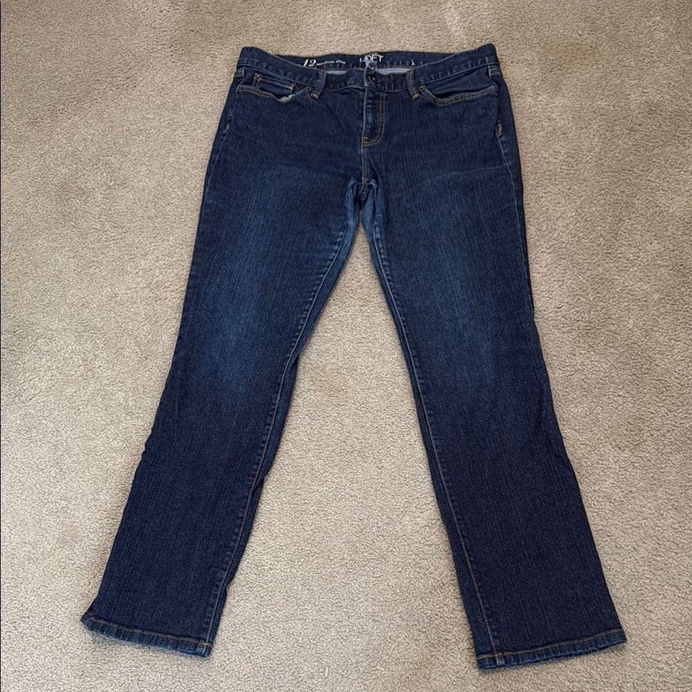 LOFT Blue Straight Leg Jeans Classic Style